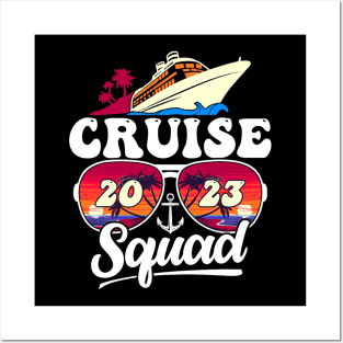 Cruise Squad 2023 Family Vacation Matching Family Group Posters and Art